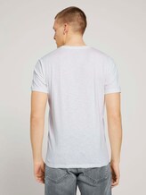 T-Shirt mit Bio-Baumwolle - Männer - Off White T-Shirt mit Bio-Baumwolle - Männer - Off White - 2 - TOM TAILOR