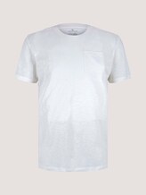T-Shirt mit Bio-Baumwolle - Männer - Off White T-Shirt mit Bio-Baumwolle - Männer - Off White - 7 - TOM TAILOR