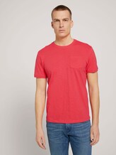 T-Shirt mit Bio-Baumwolle - Männer - Plain Red T-Shirt mit Bio-Baumwolle - Männer - Plain Red - 1 - TOM TAILOR