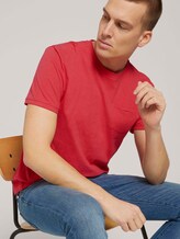 T-Shirt mit Bio-Baumwolle - Männer - Plain Red T-Shirt mit Bio-Baumwolle - Männer - Plain Red - 5 - TOM TAILOR