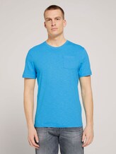 T-Shirt mit Bio-Baumwolle - Männer - aquarius turquoise T-Shirt mit Bio-Baumwolle - Männer - aquarius turquoise - 1 - TOM TAILOR