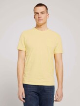 T-Shirt aus Bio-Baumwolle - Männer - pale straw yellow T-Shirt aus Bio-Baumwolle - Männer - pale straw yellow - 1 - TOM TAILOR