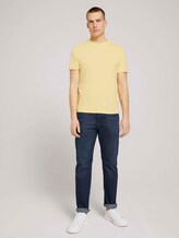 T-Shirt aus Bio-Baumwolle - Männer - pale straw yellow T-Shirt aus Bio-Baumwolle - Männer - pale straw yellow - 3 - TOM TAILOR