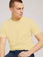 T-Shirt aus Bio-Baumwolle - Männer - pale straw yellow T-Shirt aus Bio-Baumwolle - Männer - pale straw yellow - 5 - TOM TAILOR