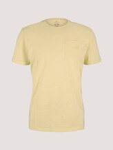 T-Shirt aus Bio-Baumwolle - Männer - pale straw yellow T-Shirt aus Bio-Baumwolle - Männer - pale straw yellow - 7 - TOM TAILOR