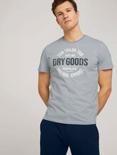 Gestreiftes T-Shirt mit Print - Männer - lightblue white stripe Gestreiftes T-Shirt mit Print - Männer - lightblue white stripe - 5 - TOM TAILOR