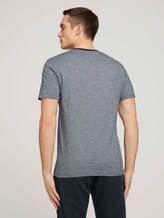 Gestreiftes T-Shirt mit Print - Männer - offwhite navy stripe Gestreiftes T-Shirt mit Print - Männer - offwhite navy stripe - 2 - TOM TAILOR
