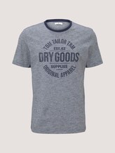 Gestreiftes T-Shirt mit Print - Männer - offwhite navy stripe Gestreiftes T-Shirt mit Print - Männer - offwhite navy stripe - 7 - TOM TAILOR
