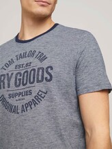 Gestreiftes T-Shirt mit Print - Männer - offwhite navy stripe Gestreiftes T-Shirt mit Print - Männer - offwhite navy stripe - 9 - TOM TAILOR