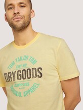 Gestreiftes T-Shirt mit Print - Männer - yellow fine stripe Gestreiftes T-Shirt mit Print - Männer - yellow fine stripe - 9 - TOM TAILOR