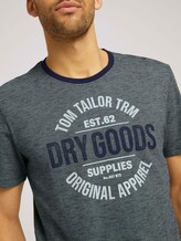 Gemustertes T-Shirt mit Print - Männer - blue mint yarn dye stripe Gemustertes T-Shirt mit Print - Männer - blue mint yarn dye stripe - 9 - TOM TAILOR