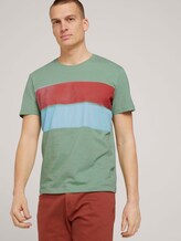 Streifen T-Shirt mit Bio-Baumwolle - Männer - light mint green Streifen T-Shirt mit Bio-Baumwolle - Männer - light mint green - 5 - TOM TAILOR