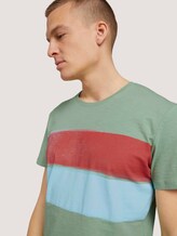 Streifen T-Shirt mit Bio-Baumwolle - Männer - light mint green Streifen T-Shirt mit Bio-Baumwolle - Männer - light mint green - 9 - TOM TAILOR