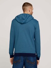Sweatjacke mit Kapuze - Männer - aquarius blue yd stripe Sweatjacke mit Kapuze - Männer - aquarius blue yd stripe - 2 - TOM TAILOR