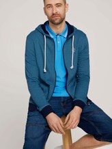 Sweatjacke mit Kapuze - Männer - aquarius blue yd stripe Sweatjacke mit Kapuze - Männer - aquarius blue yd stripe - 5 - TOM TAILOR