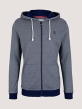 Sweatjacke mit Kapuze - Männer - offwhite navy stripe Sweatjacke mit Kapuze - Männer - offwhite navy stripe - 7 - TOM TAILOR