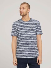 gestreiftes T-Shirt - Männer - sailor blue spacedye stripe gestreiftes T-Shirt - Männer - sailor blue spacedye stripe - 1 - TOM TAILOR