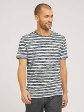 gestreiftes T-Shirt - Männer - pale yellow spacedye stripe gestreiftes T-Shirt - Männer - pale yellow spacedye stripe - 1 - TOM TAILOR