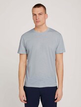 T-Shirt in Melange-Optik - Männer - white melange T-Shirt in Melange-Optik - Männer - white melange - 1 - TOM TAILOR
