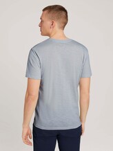 T-Shirt in Melange-Optik - Männer - white melange T-Shirt in Melange-Optik - Männer - white melange - 2 - TOM TAILOR