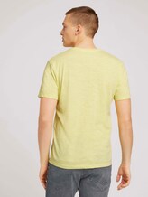 T-Shirt in Melange-Optik - Männer - yellow mock twist T-Shirt in Melange-Optik - Männer - yellow mock twist - 2 - TOM TAILOR