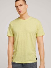 T-Shirt in Melange-Optik - Männer - yellow mock twist T-Shirt in Melange-Optik - Männer - yellow mock twist - 5 - TOM TAILOR