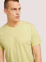 T-Shirt in Melange-Optik - Männer - yellow mock twist T-Shirt in Melange-Optik - Männer - yellow mock twist - 9 - TOM TAILOR