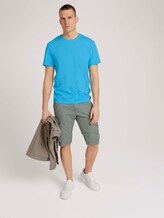 T-Shirt in Melange-Optik - Männer - aqua blue grindle melange T-Shirt in Melange-Optik - Männer - aqua blue grindle melange - 3 - TOM TAILOR
