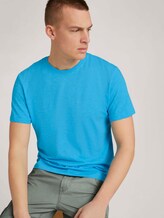 T-Shirt in Melange-Optik - Männer - aqua blue grindle melange T-Shirt in Melange-Optik - Männer - aqua blue grindle melange - 5 - TOM TAILOR