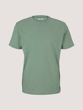 T-Shirt in Melange-Optik - Männer - mint green grindle melange T-Shirt in Melange-Optik - Männer - mint green grindle melange - 7 - TOM TAILOR