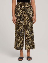 Gemusterte Culotte Hose - Frauen - black animal print Gemusterte Culotte Hose - Frauen - black animal print - 1 - TOM TAILOR Denim