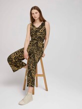 Mouwloos Culotte Jumpsuit - Vrouwen - black animal print Mouwloos Culotte Jumpsuit - Vrouwen - black animal print - 5 - TOM TAILOR Denim