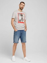 T-Shirt mit Fotoprint - Männer - white melange T-Shirt mit Fotoprint - Männer - white melange - 3 - TOM TAILOR