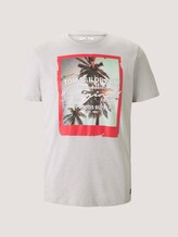 T-Shirt mit Fotoprint - Männer - white melange T-Shirt mit Fotoprint - Männer - white melange - 7 - TOM TAILOR