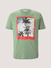 T-Shirt mit Fotoprint - Männer - mint green grindle melange T-Shirt mit Fotoprint - Männer - mint green grindle melange - 7 - TOM TAILOR