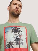 T-Shirt mit Fotoprint - Männer - mint green grindle melange T-Shirt mit Fotoprint - Männer - mint green grindle melange - 9 - TOM TAILOR