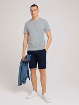 Henley T-Shirt in Melange Optik - Männer - white melange Henley T-Shirt in Melange Optik - Männer - white melange - 3 - TOM TAILOR