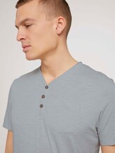 Henley T-Shirt in Melange Optik - Männer - white melange Henley T-Shirt in Melange Optik - Männer - white melange - 9 - TOM TAILOR