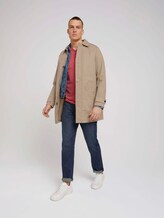 Henley T-Shirt in Melange Optik - Männer - plain red grindle melange Henley T-Shirt in Melange Optik - Männer - plain red grindle melange - 3 - TOM TAILOR