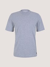 Basic T-Shirt - Männer - Light Stone Grey Melange Basic T-Shirt - Männer - Light Stone Grey Melange - 7 - TOM TAILOR