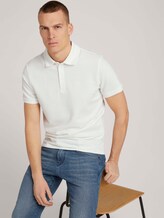 Strukturiertes Poloshirt - Männer - Off White Strukturiertes Poloshirt - Männer - Off White - 5 - TOM TAILOR