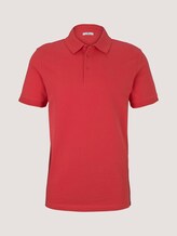 Strukturiertes Poloshirt - Männer - Plain Red Strukturiertes Poloshirt - Männer - Plain Red - 7 - TOM TAILOR