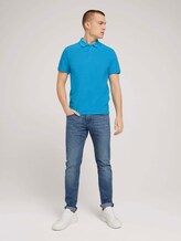 Strukturiertes Poloshirt - Männer - aquarius turquoise Strukturiertes Poloshirt - Männer - aquarius turquoise - 3 - TOM TAILOR