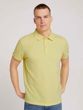 Strukturiertes Poloshirt - Männer - pale straw yellow Strukturiertes Poloshirt - Männer - pale straw yellow - 1 - TOM TAILOR