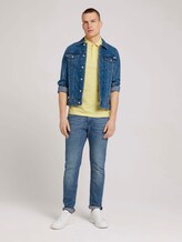 Strukturiertes Poloshirt - Männer - pale straw yellow Strukturiertes Poloshirt - Männer - pale straw yellow - 3 - TOM TAILOR