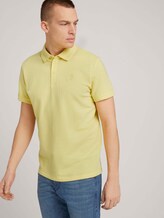 Strukturiertes Poloshirt - Männer - pale straw yellow Strukturiertes Poloshirt - Männer - pale straw yellow - 5 - TOM TAILOR