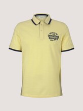 Meliertes Poloshirt mit Stickerei - Männer - pale yellow streaky grindle Meliertes Poloshirt mit Stickerei - Männer - pale yellow streaky grindle - 7 - TOM TAILOR