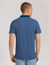 gemustertes Poloshirt - Männer - dark blue small leaf design gemustertes Poloshirt - Männer - dark blue small leaf design - 2 - TOM TAILOR