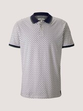 Poloshirt mit Bio-Baumwolle - Männer - offwhite palmtree design Poloshirt mit Bio-Baumwolle - Männer - offwhite palmtree design - 7 - TOM TAILOR