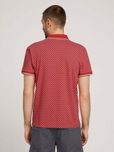 Poloshirt mit Bio-Baumwolle - Männer - plain red palmtree design Poloshirt mit Bio-Baumwolle - Männer - plain red palmtree design - 2 - TOM TAILOR